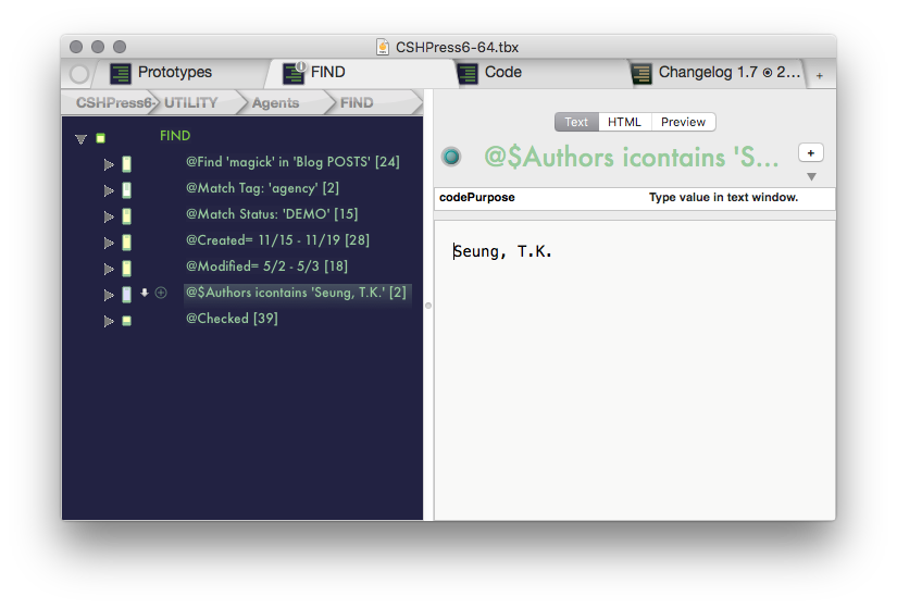 Then type the value you are looking for in the text field. Then type the value you are looking for in the text field.