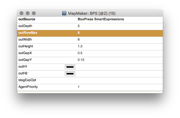 Changing the value of $outRowMax. Changing the value of $outRowMax.