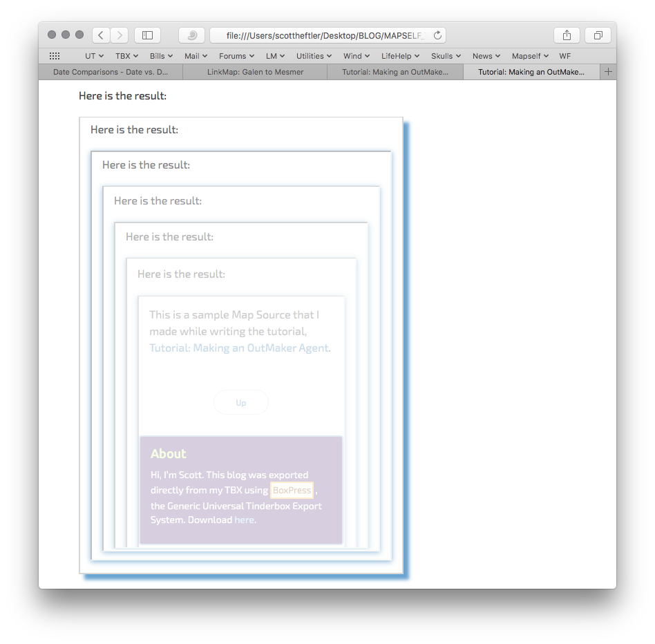 Remind you of anything? It’s the structure of epistemic self-representation. For more on the use of concrete possible infinities as a meditation technique, see Rudy Rucker’s Infinity and the Mind. Remind you of anything? It’s the structure of epistemic self-representation. For more on the use of concrete possible infinities as a meditation technique, see Rudy Rucker’s Infinity and the Mind.