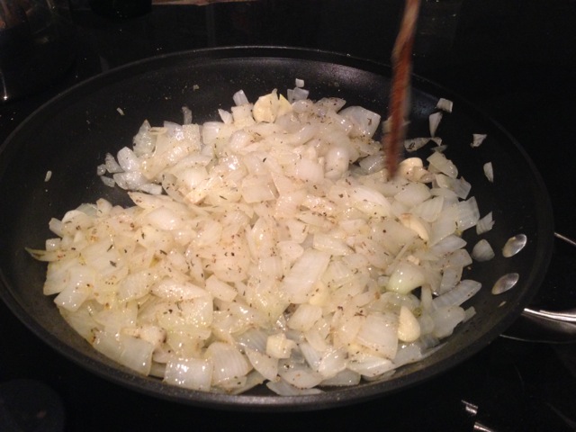 Add your garlic cloves, salt, thyme, and pepper. Add your garlic cloves, salt, thyme, and pepper.